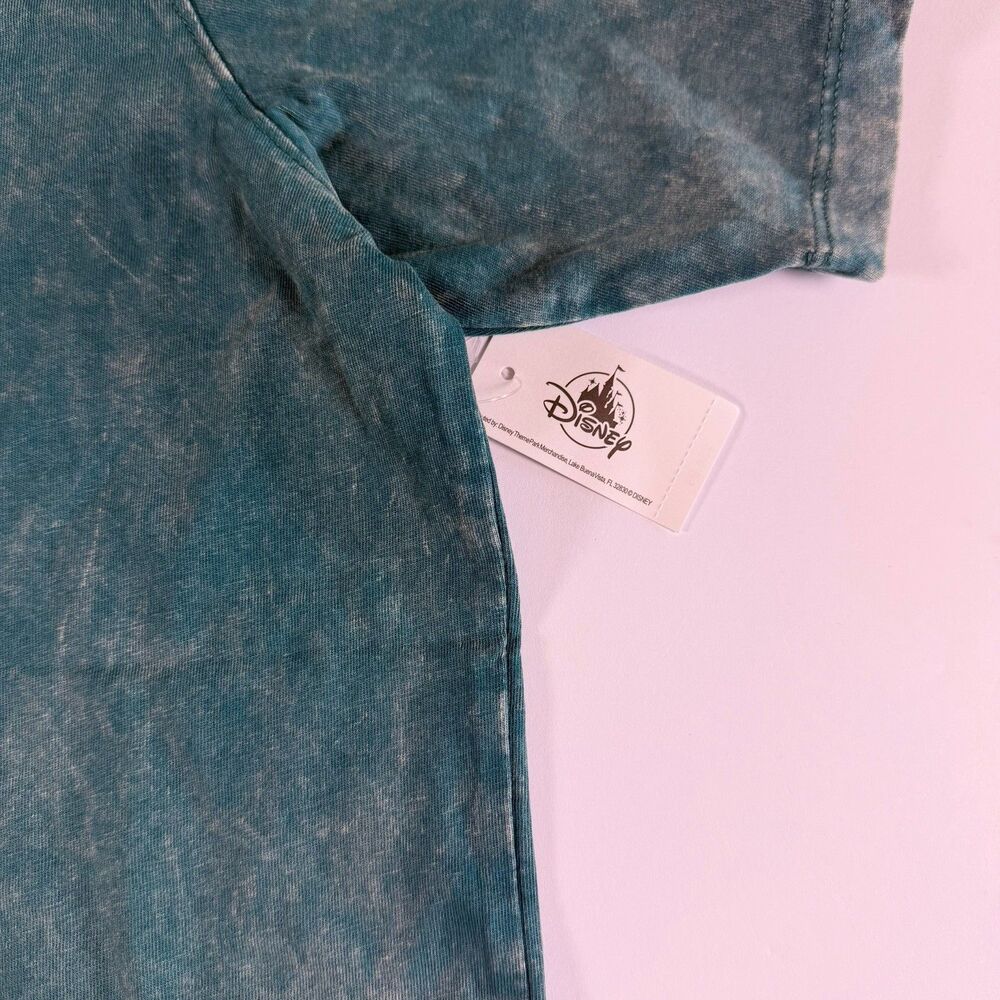 Disney World 4 Parks Icon Shirt 1X NWT Teal Acid Wash Most Magical Place Earth - Picture 2 of 6